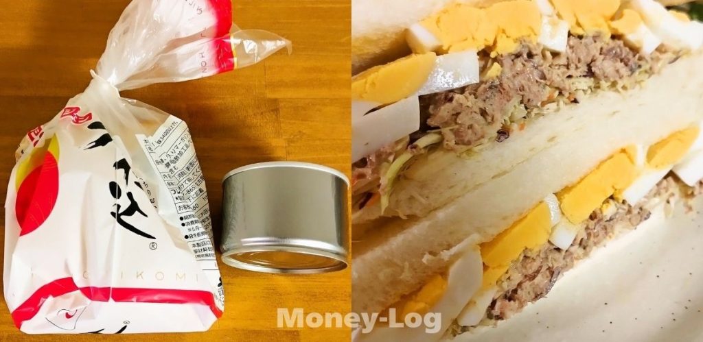 常備品のサバ缶とゆで卵を使った簡単サバサンド